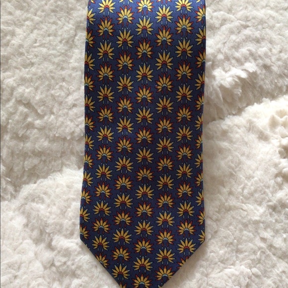 Hermes Authentic 100% Silk Soie Mens Tie Made in France 7398 PA - Picture 11 of 12